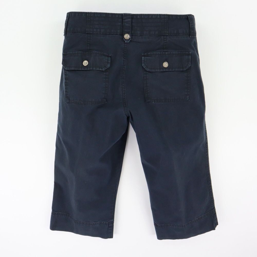 DOCKERS Capri Pants Curvy Fit Mid Rise Womens Sz 6 Very Dark Blue Cotton Pockets - Picture 2 of 6